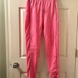 Pink jogger pants